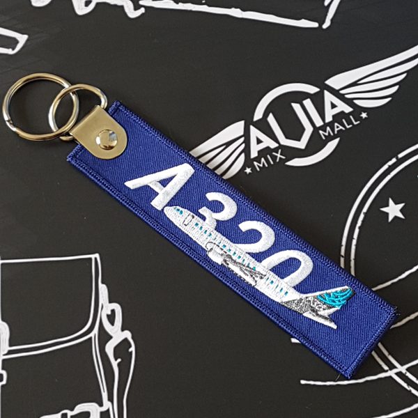 Брелок ремувка airbus a320, синий цвет