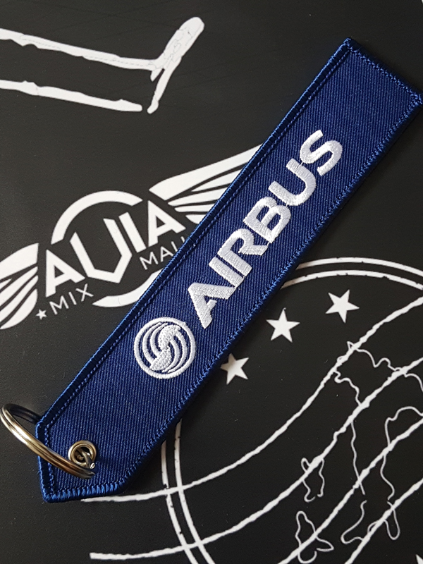 Брелок ремувка airbus a320 neo, синий цвет