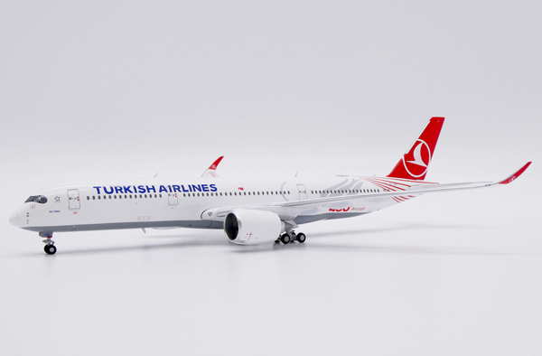 Модель самолета airbus a350 900xwb tc lgh в ливрее turkish airlines "400th aircraft", масштаб 1/400