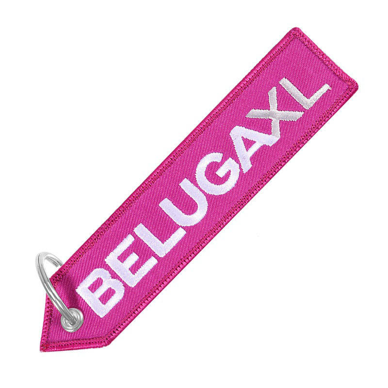 Брелок ремувка airbus beluga xl, фиолетовый/белый цвет