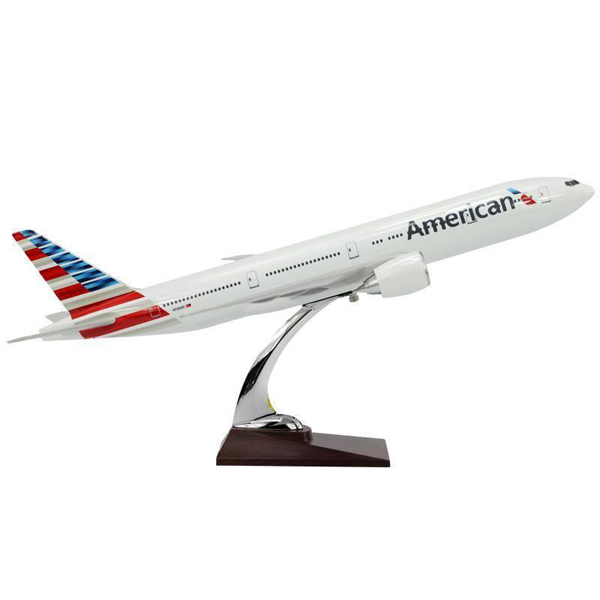 Модель самолета boeing 777 300 в ливрее american airlines, масштаб 1/160