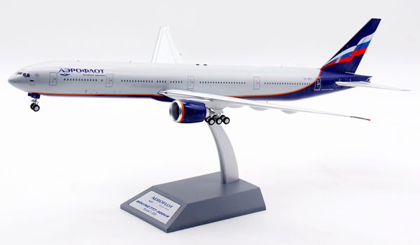 Модель самолета boeing 777 300er vp bfc в ливрее Аэрофлот, масштаб 1/200