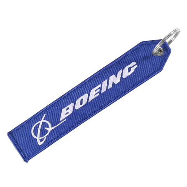 Брелок ремувка boeing logo, синий/белый цвет