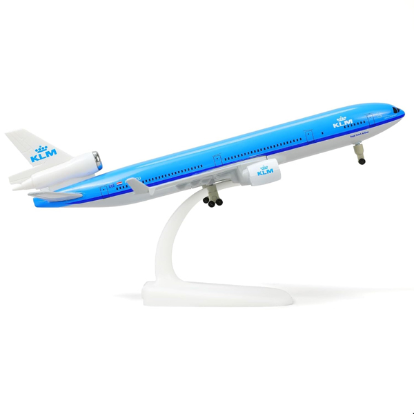Модель самолета mcdonnell douglas md 11 в ливрее klm, масштаб 1/320