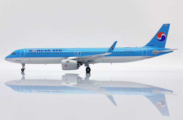 airbus a321neo hl8509 в ливрее korean air, масштаб 1/200