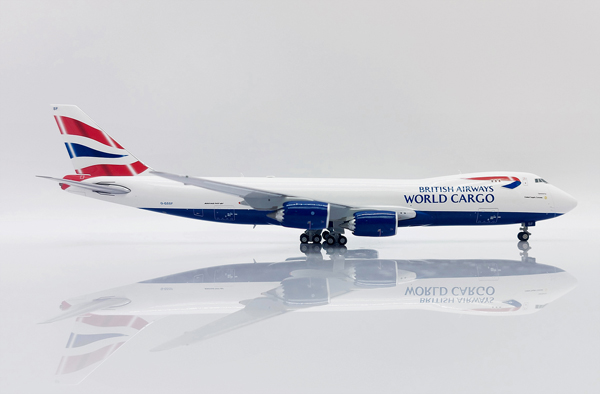 Модель самолета boeing 747 8f g gssf в ливрее british airways "world cargo", масштаб 1/400